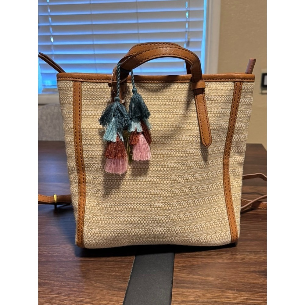 Fossil Camilla Small Backpack Convertible Tote Wheat Brown ZB7738269 NWT Small